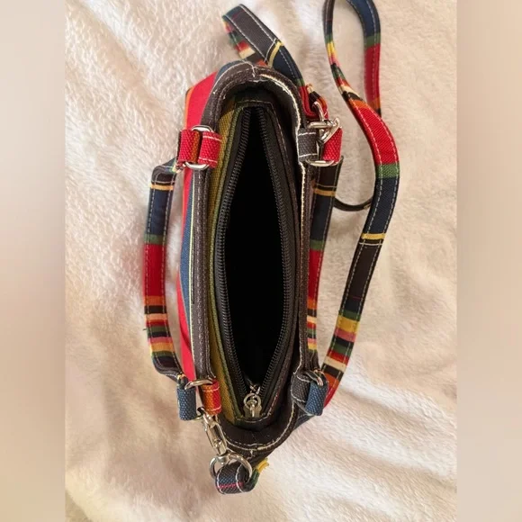 Kate Spade New York Multicolor Striped Hand Bag Shoulder Bag Small Preowned - Picture 7 of 8